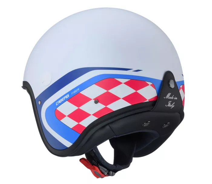 Kask otwarty Caberg Freeride X Daytona matt white/light blue/red