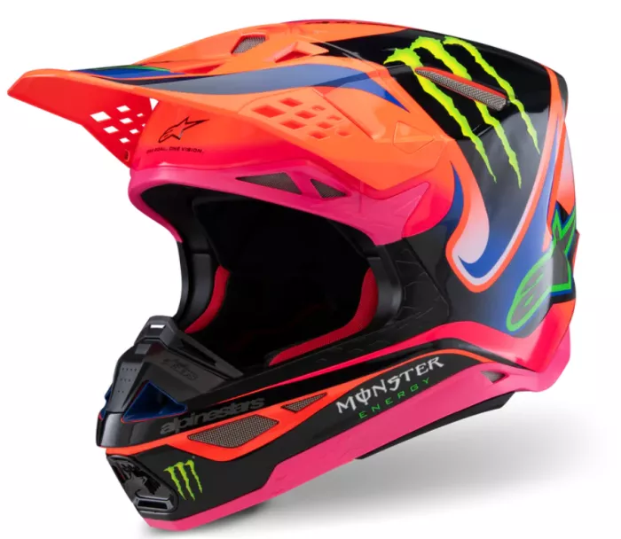 Alpinestars Superetch M10 Deegan orange/purple/pink glossy helmet vel. L