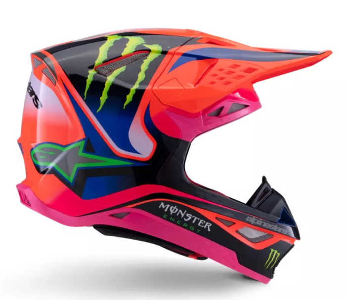 Alpinestars Superetch M10 Deegan orange/purple/pink glossy helmet vel. L