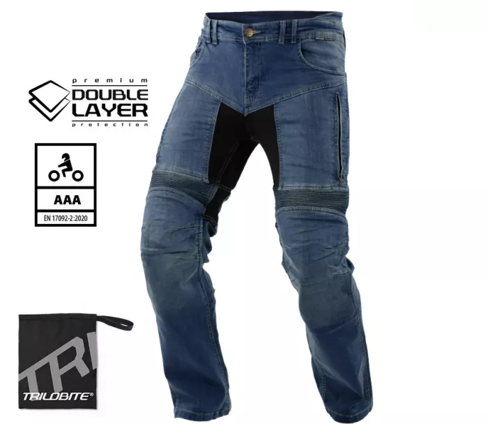 Pańskie motocykle Trilobite Parado doublelayer AAA regular fit blue level 2