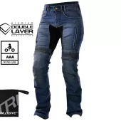 Spodnie motocyklowe damskie Trilobite Parado doublelayer AAA regular fit blue level 2