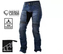 Spodnie motocyklowe damskie Trilobite Parado doublelayer AAA regular fit blue level 2