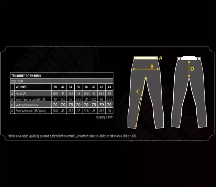 Spodnie męskie Trilobite Downtown 2.0 monolayer AAA blue