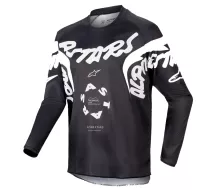 Dziecięca koszulka motocrossowa Alpinestars Racer Hana czarny/biały rozmiar L