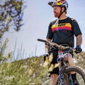 koszulka motocrossowa Thor Assist MTB czarny/pomarańczowy