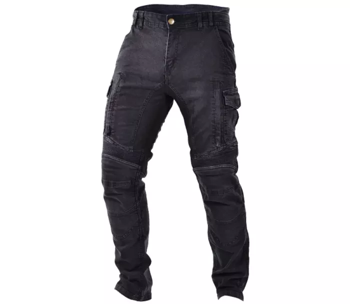 Jeansy Kevlar motocyklowe Trilobite Acid Scrambler męskie czarne rozmiar 42