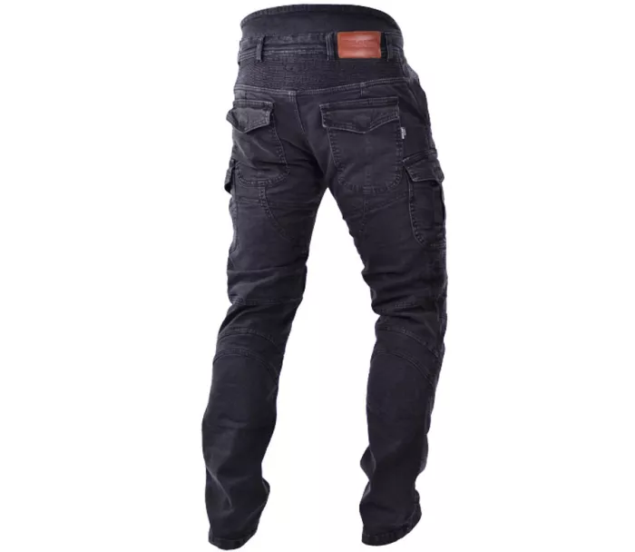 Jeansy Kevlar motocyklowe Trilobite Acid Scrambler męskie czarne rozmiar 42