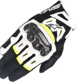Rękawice motocyklowe Alpinestars SMX-2 Air carbon czarny/biały/żółty fluo rozmiar L
