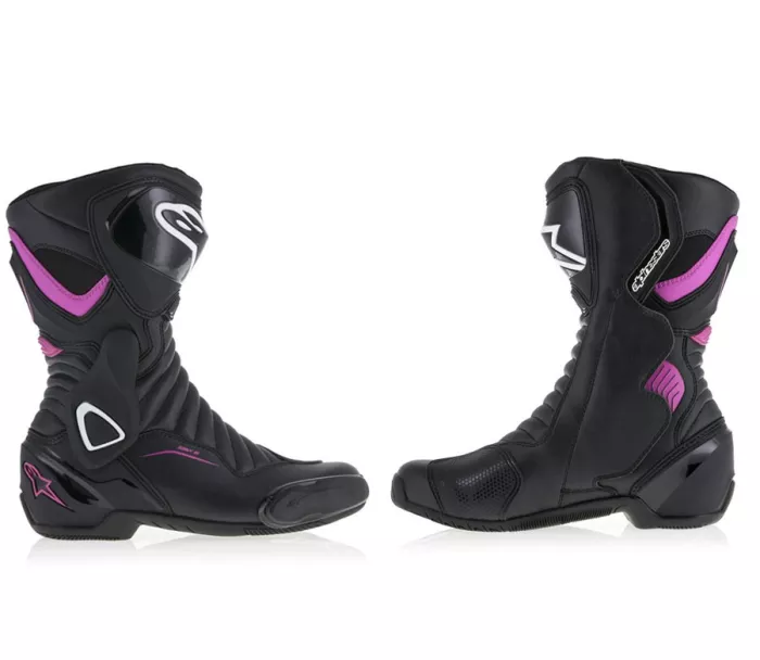 Damskie buty motocyklowe Alpinestars Stella SMX-6 V2 czarno/fuksja/białe
