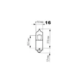 Autolamp 17835 żarówka 12V 20W BA9s H20W halogen