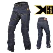 Damskie jeansy motocyklowe Kevlar Trilobite PROBUT X-FACTOR długie niebieskie