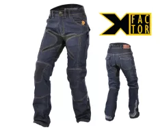 Damskie jeansy motocyklowe Kevlar Trilobite PROBUT X-FACTOR długie niebieskie