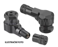 Zawór do opon bezdętkowych Accel VC-02 z bocznym wylotem czarny
