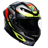 Integralny kask AGV K6 S E2206 ERAZER BLACK/RED/YELLOW FLUO