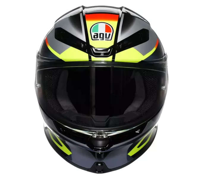 Integralny kask AGV K6 S E2206 ERAZER BLACK/RED/YELLOW FLUO