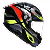 Integralny kask AGV K6 S E2206 ERAZER BLACK/RED/YELLOW FLUO