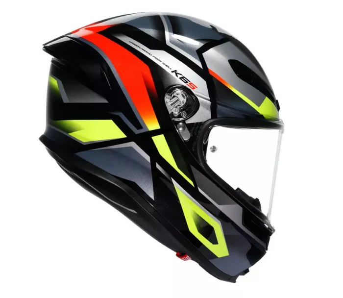 Integralny kask AGV K6 S E2206 ERAZER BLACK/RED/YELLOW FLUO