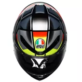 Integralny kask AGV K6 S E2206 ERAZER BLACK/RED/YELLOW FLUO