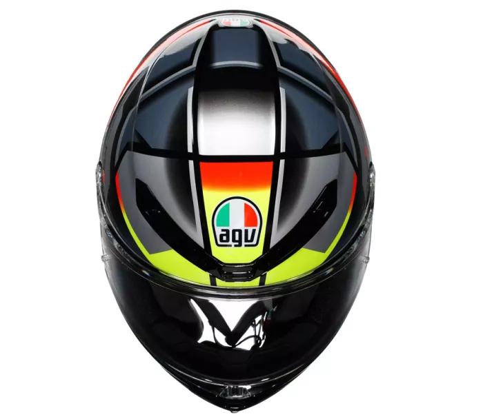 Integralny kask AGV K6 S E2206 ERAZER BLACK/RED/YELLOW FLUO