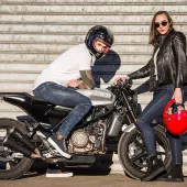 Falco 880 Lennox 2 niebieskie buty motocyklowe