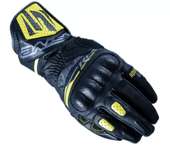 Rękawice motocyklowe Five RFX Sport czarno/fluo żółty rozmiar S