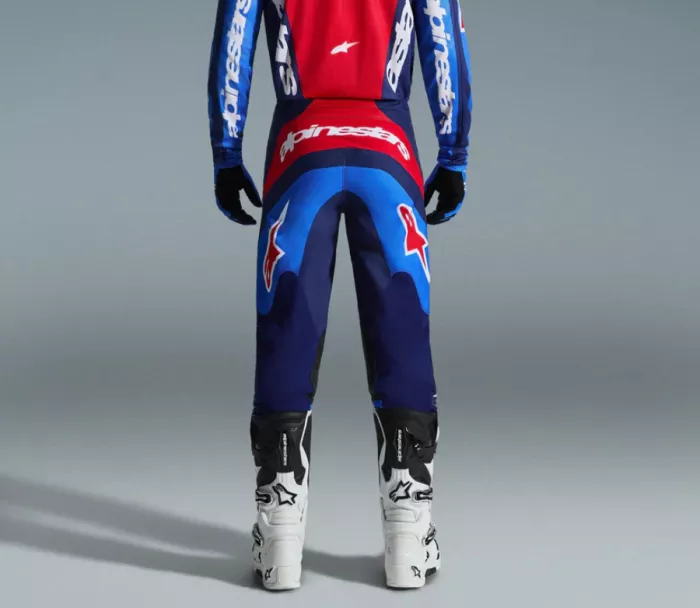 Spodnie MX Alpinestars Fluid Grid blue/red