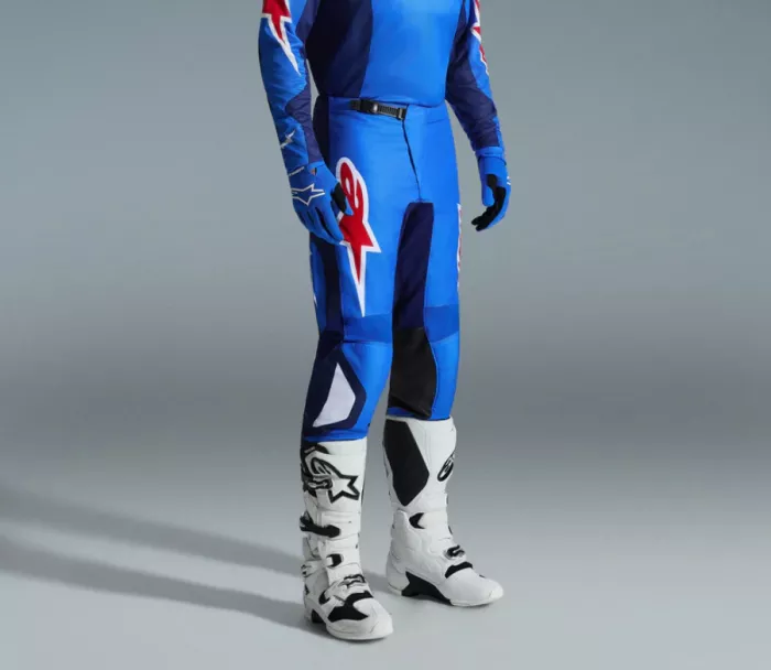 Spodnie MX Alpinestars Fluid Grid blue/red