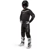 Spodnie MX Alpinestars Fluid grafitowo-czarno-srebrne