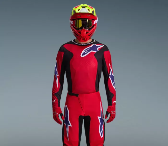 Alpinestars Fluid Grid red/black/purple vel. S