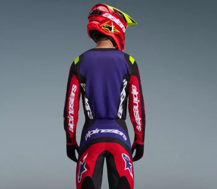 Alpinestars Fluid Grid red/black/purple vel. S