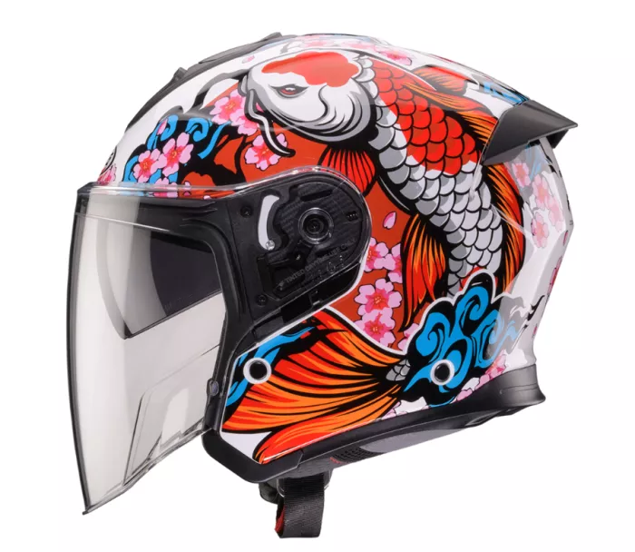 Caberg FLYON II KOI white/red/orange/blue vel. XS