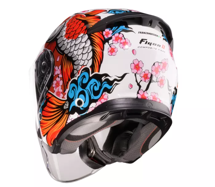 Caberg FLYON II KOI white/red/orange/blue vel. XS