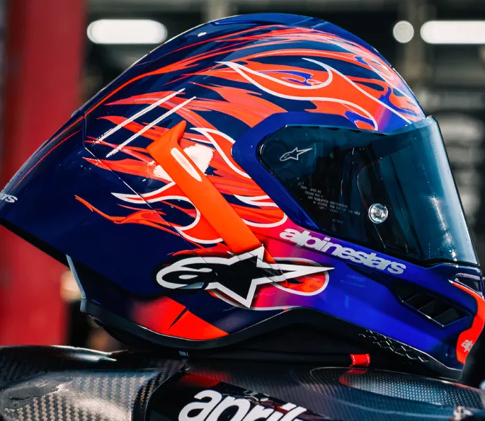 Kask wyścigowy Alpinestars  Supertech R10 Flyte purple/red glossy