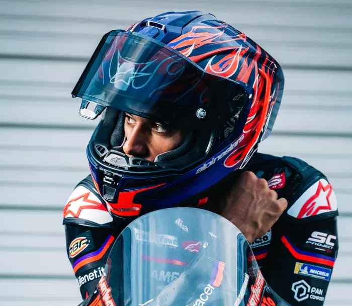 Kask wyścigowy Alpinestars  Supertech R10 Flyte purple/red glossy