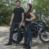 Damskie jeansy motocyklowe Kevlar Trilobite PROBUT X-FACTOR niebieskie