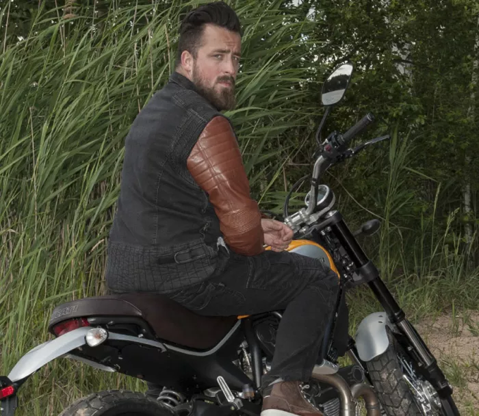 Trilobite Acid Scrambler brązowa kurtka, rozmiar S