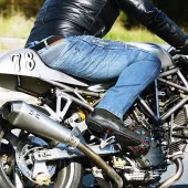 Kevlar jeansy motocyklowe Trilobite Parado męskie niebieskie (długość przedłużona) rozmiar 40