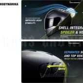 Shoei Chin Curtain D (XR-1100 / X-Spirit II / Qwest / NXR) deflektor podbródka