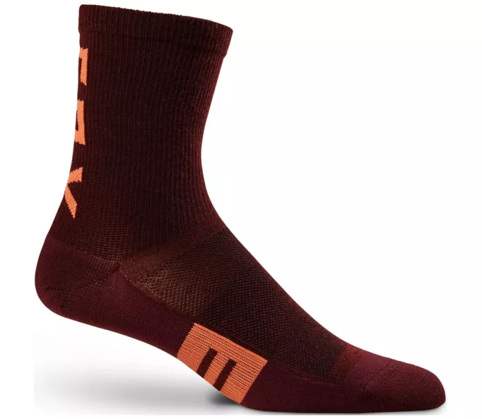Skarpety damskie Fox Flexair Merino Sock 6" dark maroon
