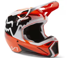 Kask motocrossowy Fox V1 Leed Kask Dot/Ece Fluo Pomarańczowy rozmiar M