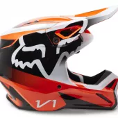 Kask motocrossowy Fox Yth V1 Leed Dot/Ece Fluo Pomarańczowy Rozmiar YS