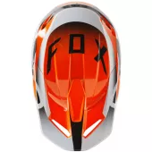 Kask motocrossowy Fox Yth V1 Leed Dot/Ece Fluo Pomarańczowy Rozmiar YS