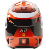 Kask motocrossowy Fox Yth V1 Leed Dot/Ece Fluo Pomarańczowy Rozmiar YS