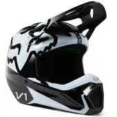 Kask motocrossowy Fox V1 Leed Helmet Dot/Ece - czarno-biały