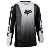 Dziecięca koszulka motocrossowa Fox Yth 180 Leed Jersey czarno-biała,