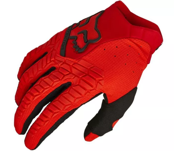 Rękawiczki motocrossowe rękawiczki Fox Pawtector - fluorescencyjny czerwony rozmiar 2xl