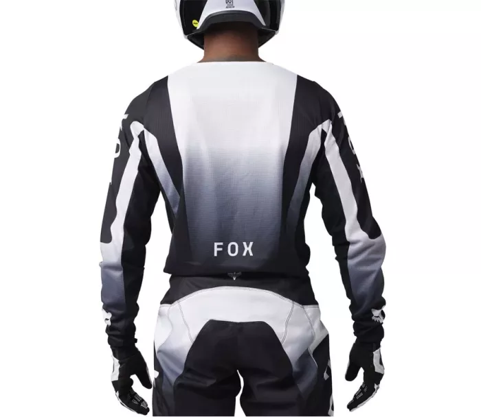 Koszulka motocrossowa Fox Lean Jersey Black/White