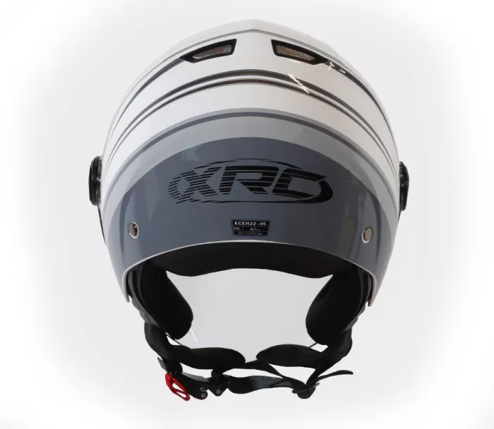 Kask motocyklowy XRC Freejoy 2.0 biało-czarny
