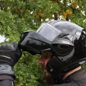 Kask składany XRC Fronter black glossy