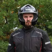 Kask składany XRC Fronter black glossy